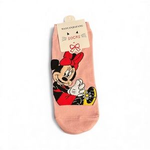 Minnie Mouse Peach Socks